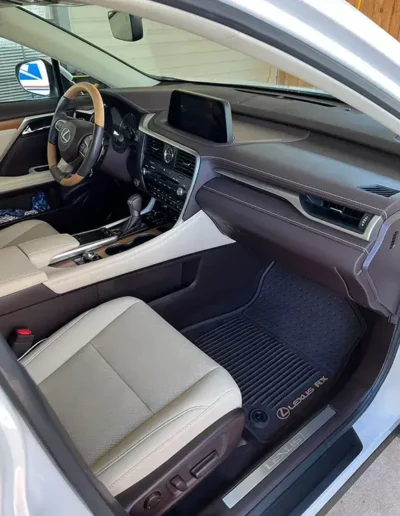 Vehicle interior after detailing service