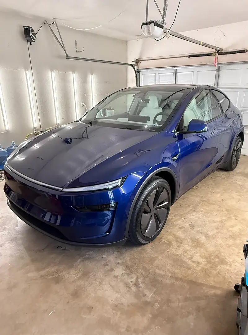 Tesla after Paint Correction in OKC service