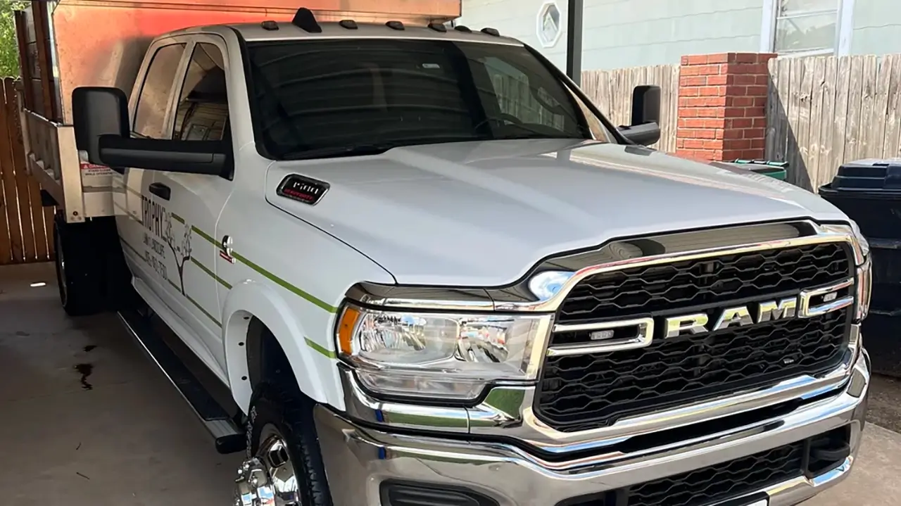 A truck after being detailed