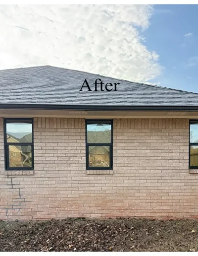 Before and After of a residential window tint project
